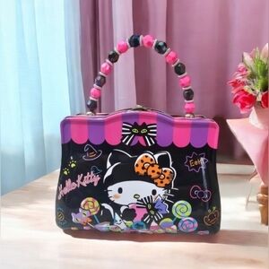 Sanrio Hello Kitty Halloween Tin Purse Lunch Box Excellent